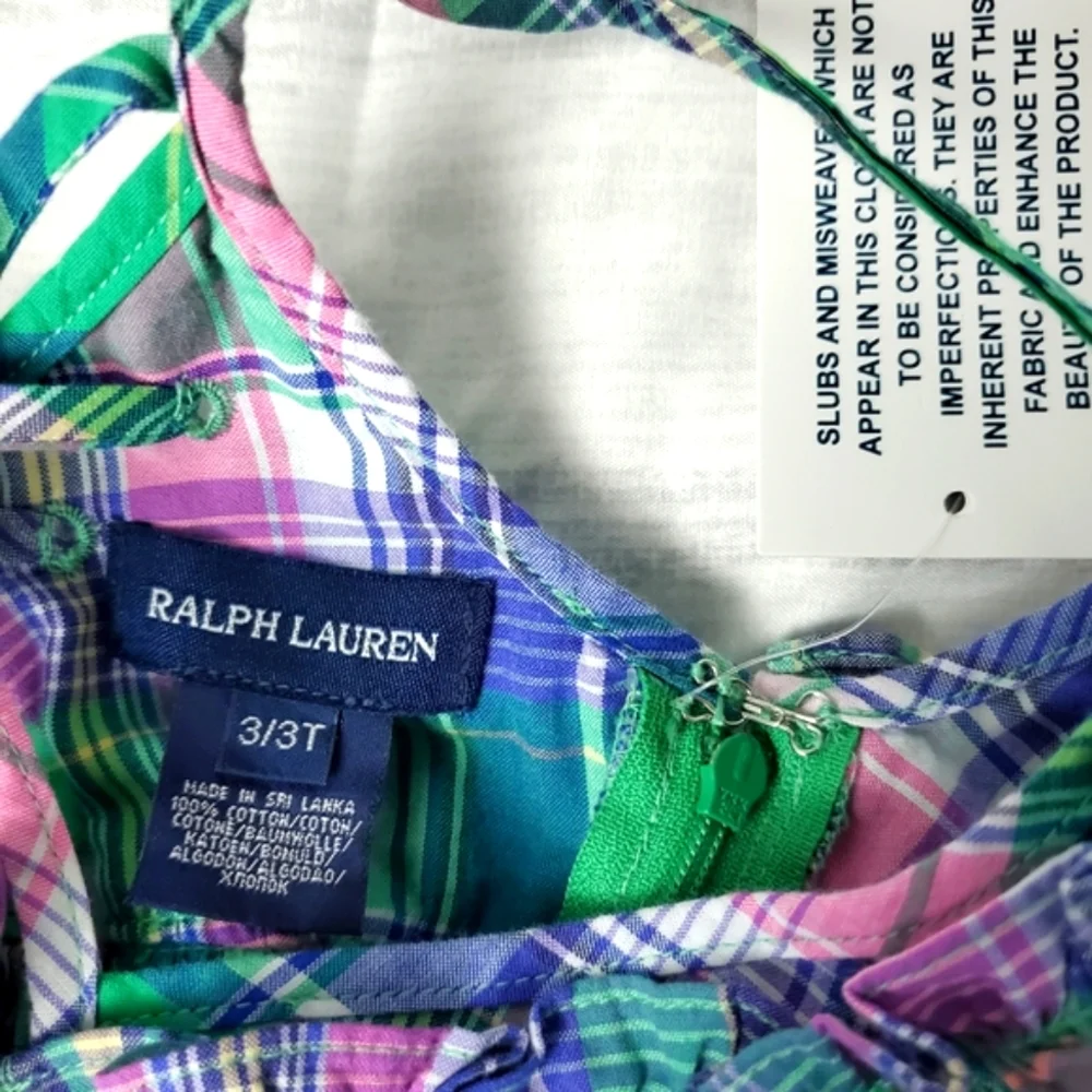 Ralph Lauren Plaid Sundress Blue Label